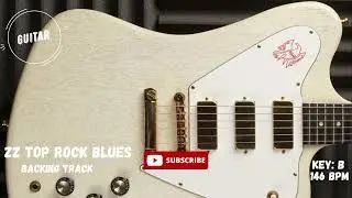 Guitar Rock Blues Backing Track Jam in B
