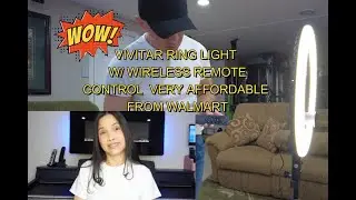 VIVITAR RING LIGHT WITH WIRELESS REMOTE CONTROL