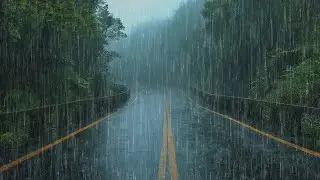 Deep Sleep Instantly | Rain Noises for Sleep with Heavy Rain & Thunder for Stress Relief