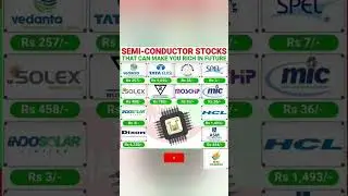 Semiconductor stocks that can make you rich in future! #investment #dividend #stockmarket #rmtraders