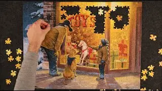 Puzzle With Me 🧩 | Cozy Christmas Toy Store & Winter Magic