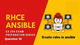RHCE 8 EX294 Exam Practice Questions || RHCE EX294 || Q 10 Create roles in ansible