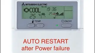 AUTO POWER RECOVERY for Mr.Slim(Mitsubishi Electric) model with PAR-21MAA thermostat setting