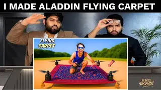 Pakistani Reaction On I Made Aladdin Flying Carpet | 100% Real? | जादू या Science 😱