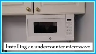 Mounting an under cabinet microwave