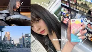 🇰🇷GLOW UP IN KOREA | seoul, new hair cut, nails, hangouts, solo trip 🚎