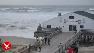 Live: Hurricane Erin's high waves thrash coast of North Carolina