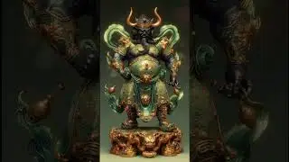 北方多闻天王是佛教护世四大天王之一，又名毗沙门天王。在佛教传说里，他掌管北方，以福德名闻四方，能护持众生财富。其形象通常威武庄严，身着华丽战甲，象征着守护与威慑，常被视为带来福运的神祇。