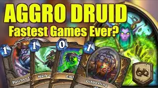 WIN BY TURN 2!| Aggro Druid| Wild Hearthstone