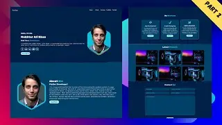 Personal Portfolio Website Design in Flutter | Rsponsive Website in Flutter | Flutter Web (Part 2)
