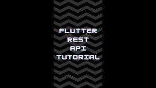 Flutter REST API VIDEO DEMO | CHECK COMMENTS FOR LINKS