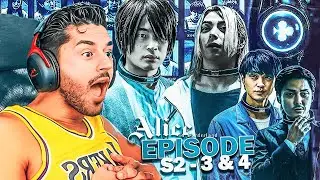 LE VALET DE COEUR ! (Ils l'ont choqué MDR) ALICE IN BORDERLAND SAISON 2 EPISODE 3 & 4 REACTION FR !