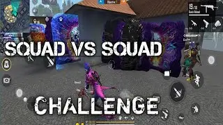 SQUAD VS SQUAD CHALLENGE IN FREE FIRE,SLUS GAMER VS AARYAN