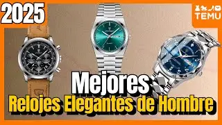 🔥 Los 7 mejores RELOJES ELEGANTES DE HOMBRE de Temu [2025] Calidad/Precio ✅&nbsp;Lujo, Cuarzo, Acero