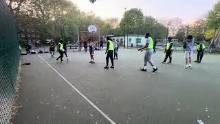 3-Team Cage Football Tournament | First to 2 Goals, Sudden Death Penalties (T1 vs T2)