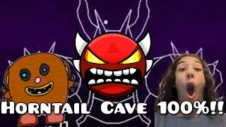 HORNTAIL CAVE 100% NEW HARDEST AND FIRST INSANE DEMON!!