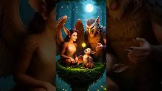 Golden Bird 🕊️ in Magic Forest | 4K AI Shorts #birds #shorts #beautifulbirds