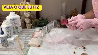 Transforme pote de doce em peças lindas de cimento | Faça você mesmo e VENDA 🤩