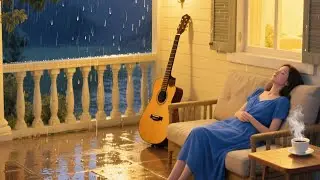 Night Routine Rain Sleep Stream with Gentle Piano Background Sounds