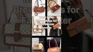 Brown Bags for Winter Savana #bags #savanahaul #savana #baghaul #winteressential #brown