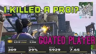 Every Kill I Get I Show Their Stats - I KILLED A GOATED PLAYER!? (Fortnite Battle Royale)