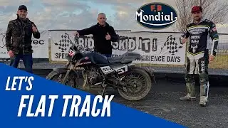 I took the F.B Mondial Flat Track 125 to the track!