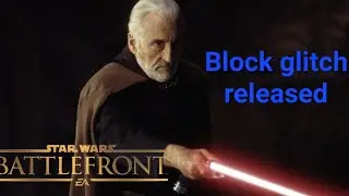 Dooku with block glitch, Battlefront 2.