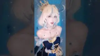 ✨ Furina's ENCHANTING Aqua Wig | Genshin Impact Mermaid Queen Transformation (Gradient Magic! )🌊💎