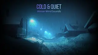 ❄️ Snowy Village ❄️ 4 Hours | Cold Winter Wind Sounds for Sleep & Relaxation