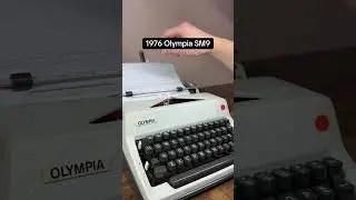 Как пользоваться всеми функциями винтажной портативной пишущей машинки Olympia SM9 1976 года выпу...
