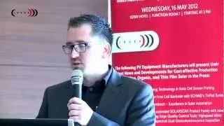 Dr. Michael Vees, Schmid Group - IPVEA Press Conference 2012