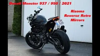 Ducati Monster 937 / 950 / 2021 Installing Rizoma Reverse Retro Mirrors
