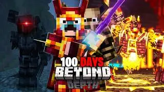 2 Dummies Vs 100 Days In Beyond Depth Minecraft┃FULL MOVIE