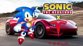 Trying out Sonic the Hedgehog on a Model S: Tesla Plaid!