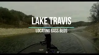 Central Texas Fishing Guide | Locating Spawning Largemouth Bass! | Lake Travis