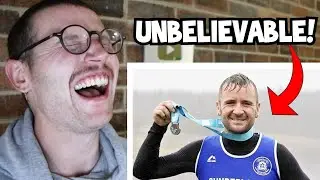 Marathon Runner CHEATS By Catching Bus To Finish Line | Jake Reacts!