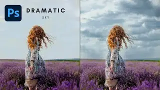 Photoshop Tutorial - How to Create a Dramatic Sky - Photo Editing Techniques