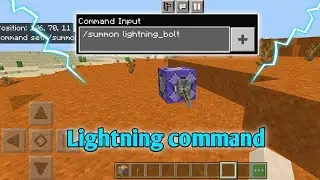 How to summon lightning bolt with command block in minecraft | How to summon lightning in minecraft