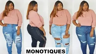 PERFECT PLUS SIZE JEANS! MONOTIQUES TRY ON HAUL