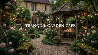 Peaceful Cottage Garden Corner & Soft Jazz - Work, Study, Relax | Beautiful Garden For Stress Relief