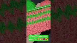 Two colour sweater design👌#tanjuknitting #ytshort #trending #knitting #pattern #knitaddict