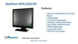 Northern NTH-LED17ST 17 Inch LED Monitor Sales | Service | Repair | Exchange | Replacement