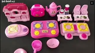 7 Minutes Satisfying with Unboxing HelloKitty Kitchen Set|Sanrio Mini KitchenToys ASMR Cooking DIY