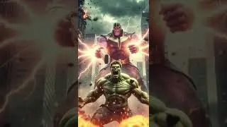 THANOS DESTROYS HULK 😱💥 | Epic God vs Monster Battle ⚡ | #Shorts