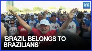 WATCH: Brazil&rsquo;s Lula Joins Race Wearing &lsquo;Brazil Belongs to Brazilians&rsquo; Cap | Dawn News English