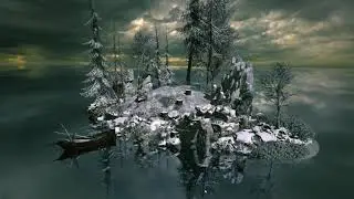 FLOWSCAPE - ISLE OF GREY LANDSCAPE DESIGNED BY SHANADRAMA ARTY STUFF.