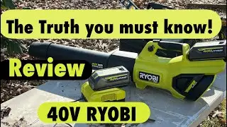 RYOBI Review 40 volt leaf blower wet leaves