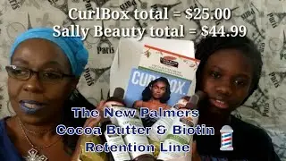CurlBox August 2019 [with Legend aka sidekick] Featuring the New Palmers Cocoa Butter & Biotin line.