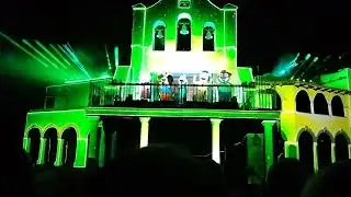 stimmungsvolle Abendshow  und phantastisches Feuerwerk Hansapark 09.10.2022(1)