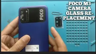 POCO M3 CAMERA GLASS REPLACEMENT #broken camera glass change#poco#mi